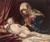 unknow artist The Modonna adoring the sleeping child